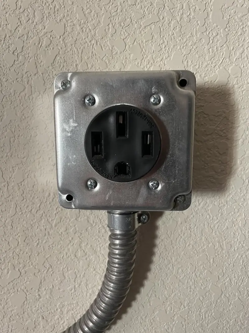 NEMA 14-50 outlet installed for Smart Home Electrical in Grosse Ile